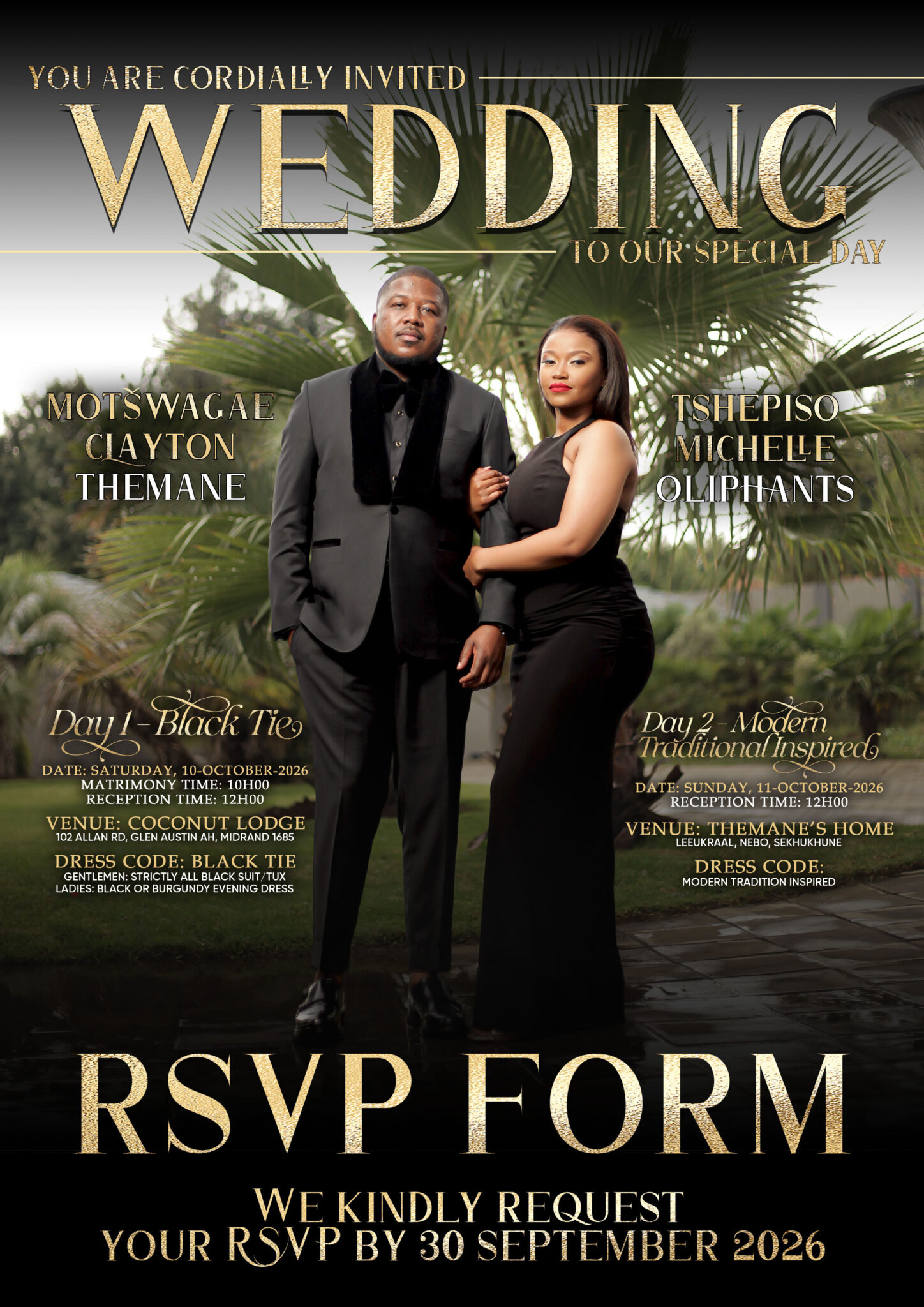 Clay-and-Tshepi Digital Wedding Invitation